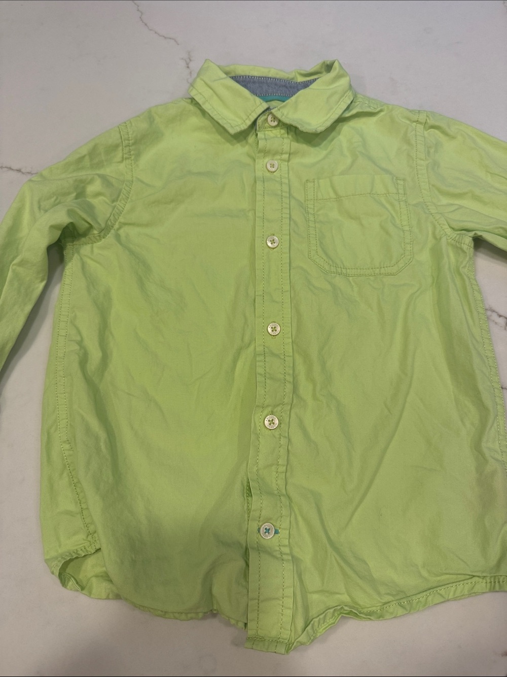 Arizona Jean Company Lime Green Boys' Button-Front Shirt